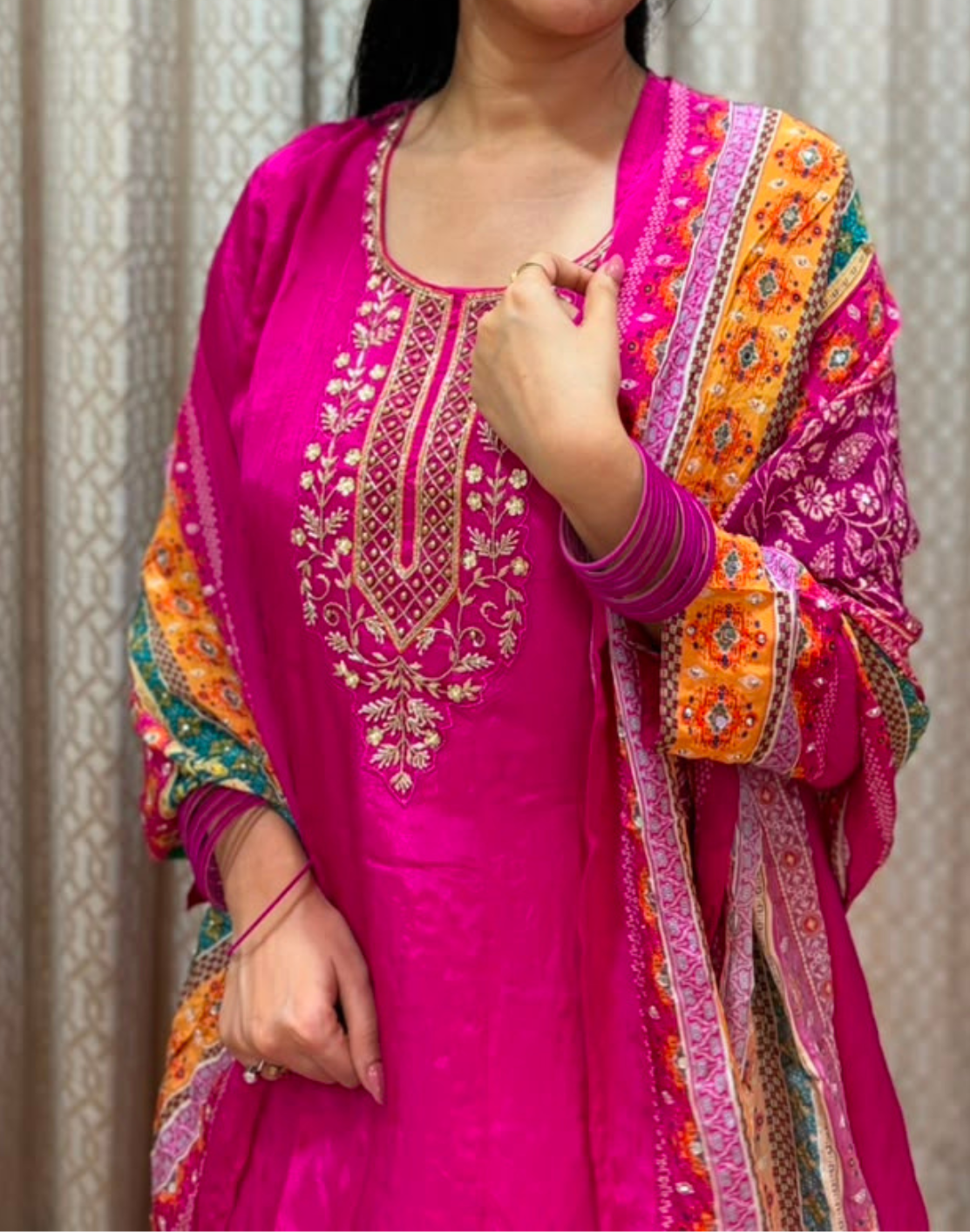 Khwaabh Rangrez – Pure Silk 3-Piece Set