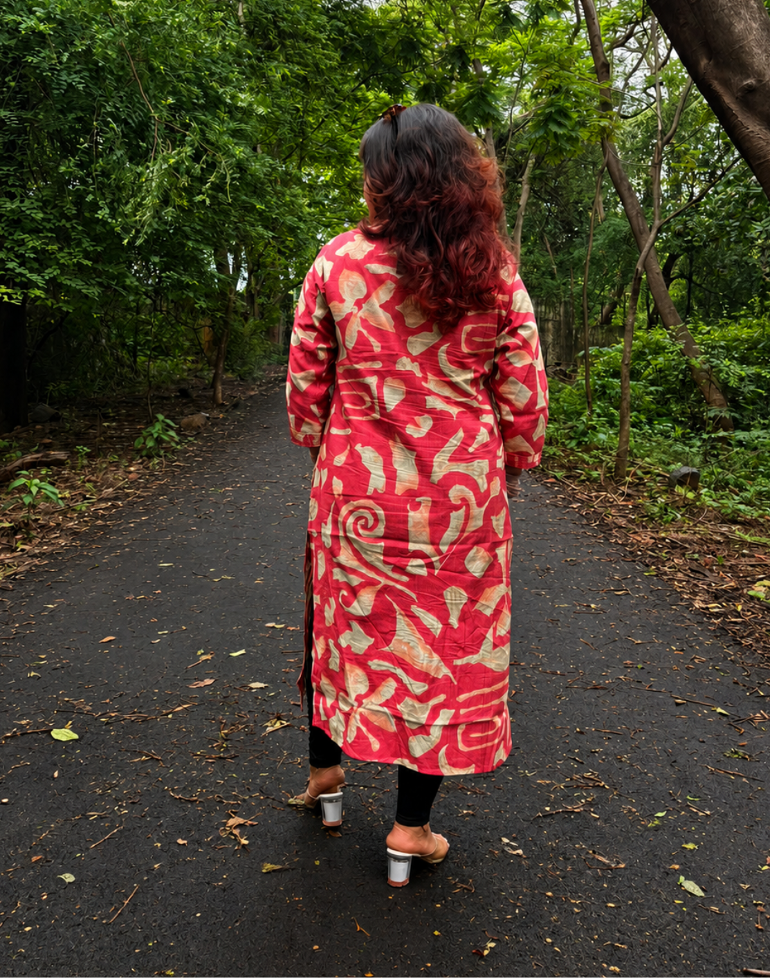 Khwaabh Gulabi Cotton Kurti