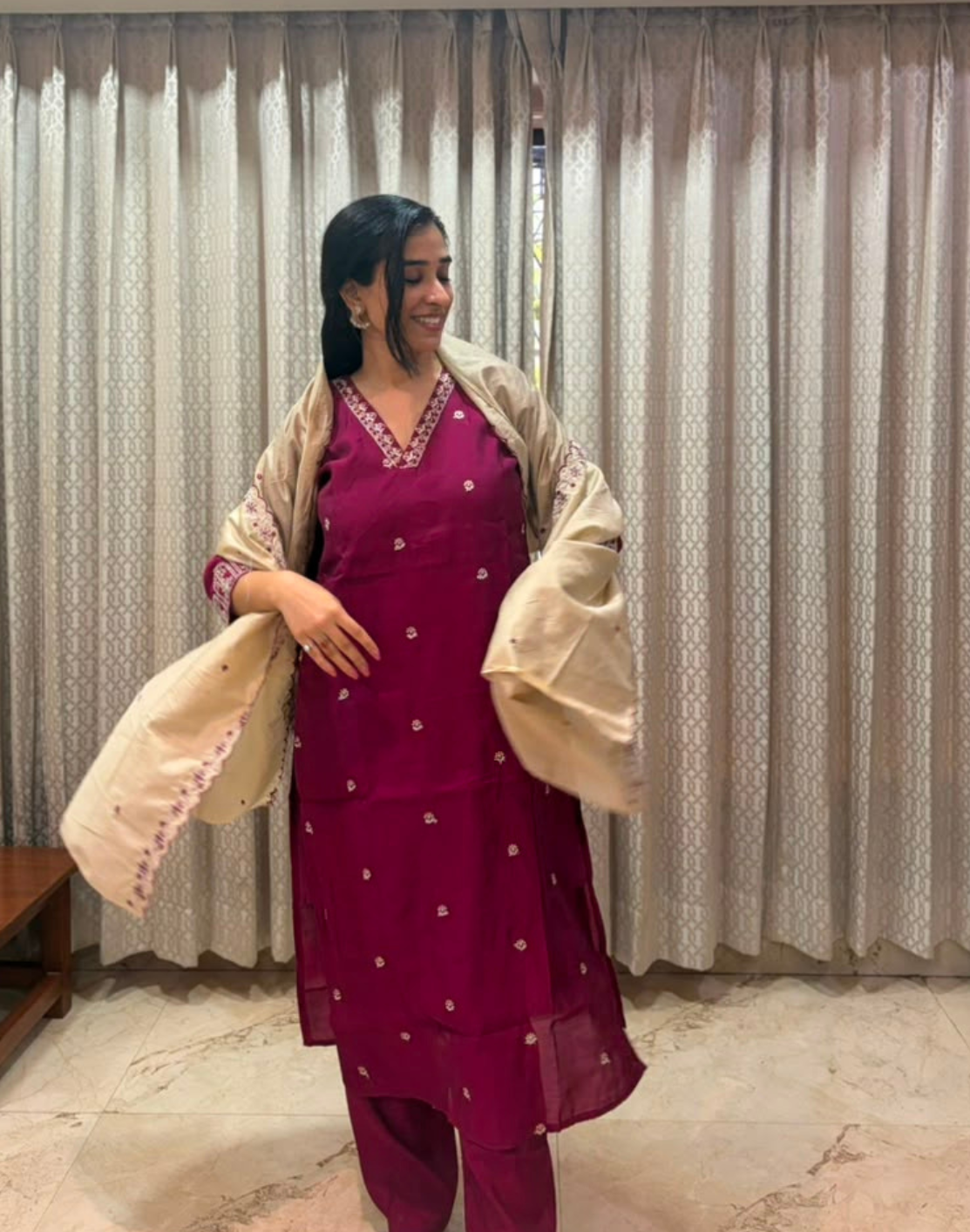 Mehrun – Pure Silk Embroidered Set