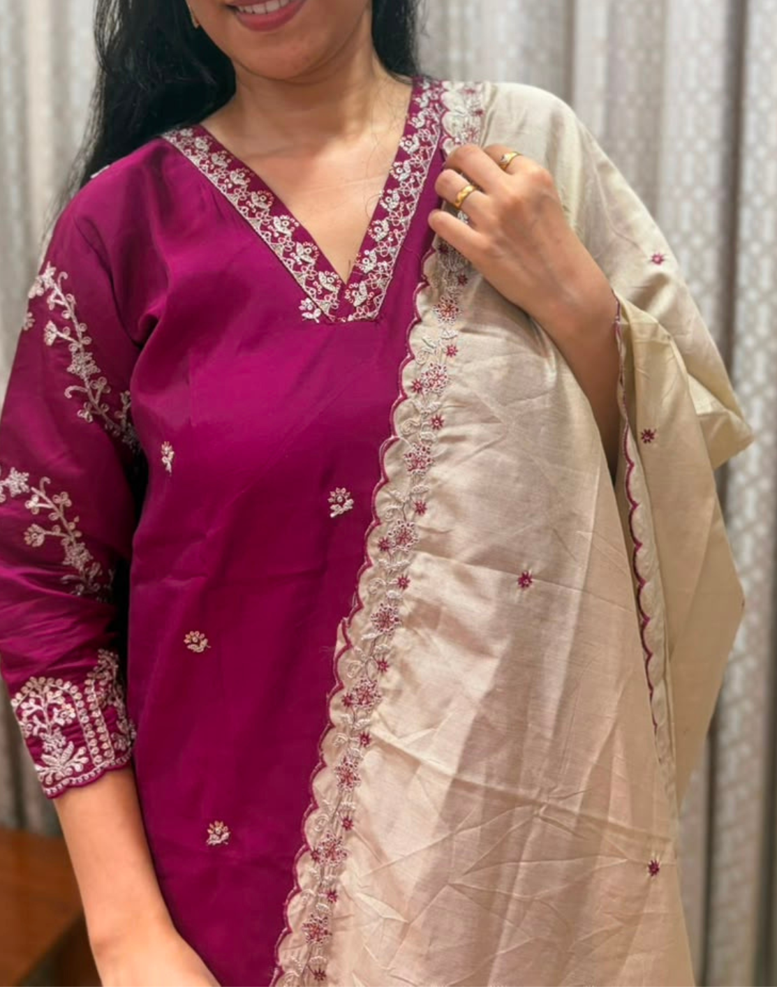 Mehrun – Pure Silk Embroidered Set